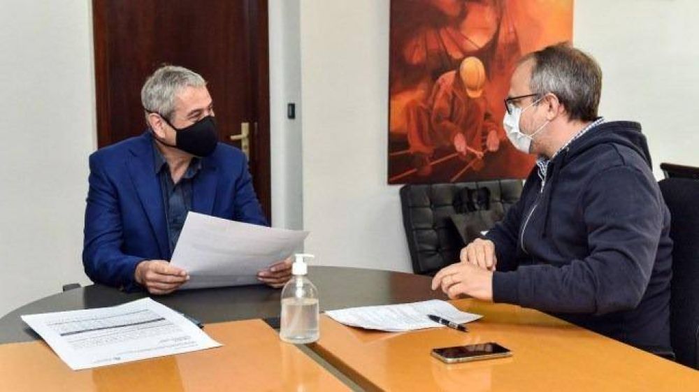 Valenzuela se reuni con el ministro Ferraresi por proyectos de urbanizacin para Tres de Febrero