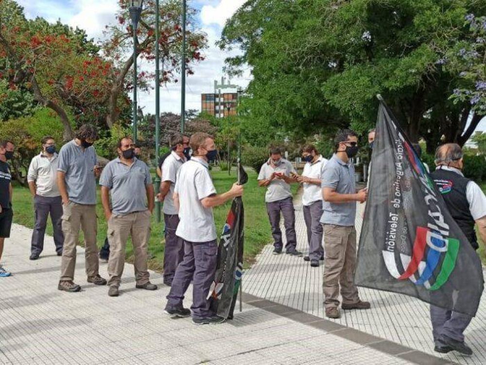 SATSAID se manifest en Plaza San Martn en rechazo a un aumento salarial desdoblado
