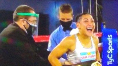 El gobernador Raul Jalil felicit� a Nazarena Romero por su campeonato mundial de boxeo