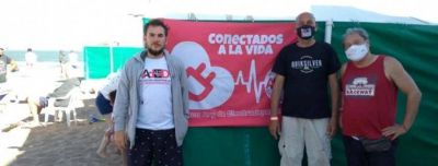 Villa Gesell: Electrodependientes tienen su lugar en la Playa Inclusiva