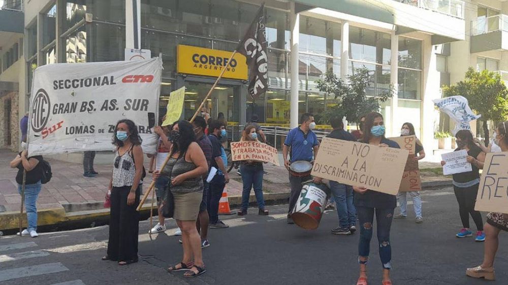 Lomas: Trabajadores de ATE Sur reclaman el pago del bono a esenciales