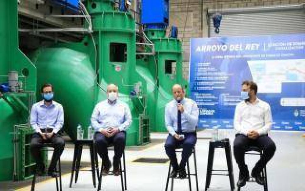 Lomas de Zamora: Insaurralde present finalizacin de la obra del Arroyo del Rey junto al presidente
