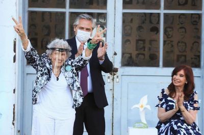 Alberto Fern�ndez y Cristina Kirchner volvieron a compartir un acto tras meses de frialdad