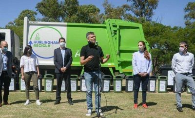 Con la presencia de Wado de Pedro se present� el programa Hurlingham recicla