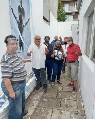 Se inauguró un mural de Maradona en el PJ de Mar del Plata