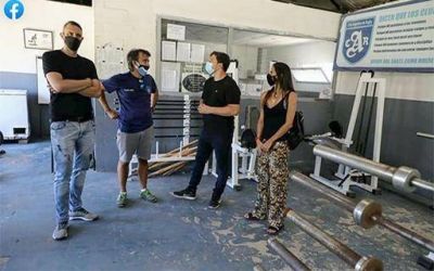 El intendente Alejo Chornobroff visit� diferentes instituciones deportivas de Avellaneda