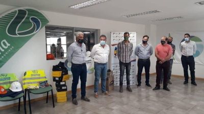 Recorrida oficial por la planta de separaci�n de residuos del Girsu