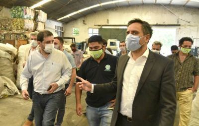 Moreira y Cabandi� recorrieron espacios de reciclado en San Mart�n