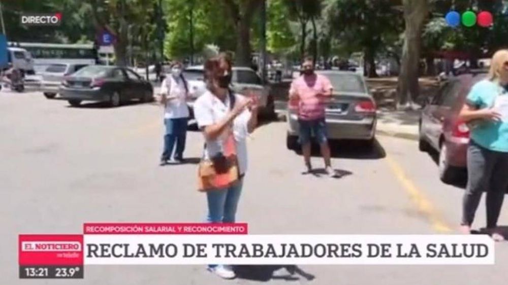 El reclamo de una enfermera �Queremos que Moyano nos represente. No queremos que nos den limosna en cuotas.�