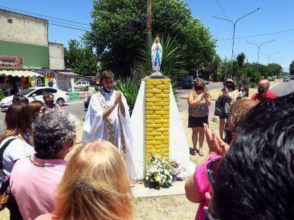 El Municipio de Brown repuso la Virgen de Don Orione