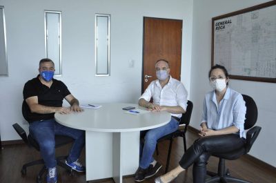 Aguiar se reuni� con Do�ate y destac� la �plena prestaci�n de servicios� durante la pandemia