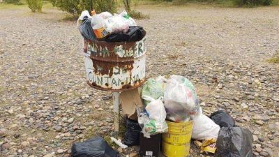 En China Muerta sacaron m�s de dos toneladas de basura