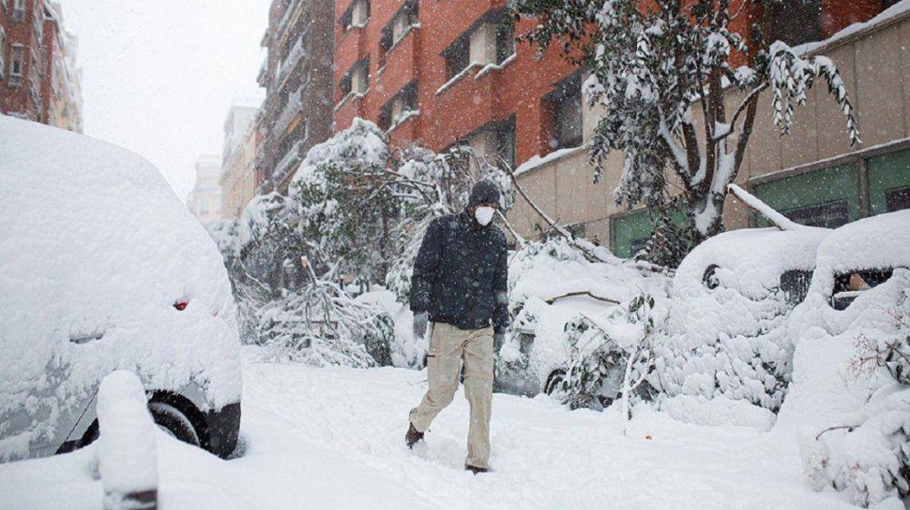 Espaa: alerta roja por la peor nevada en 50 aos