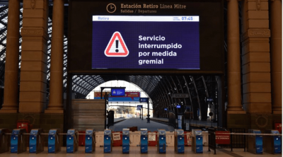 Rige alerta para el servicio de trenes, que se podra ver afectado por un reclamo sindical