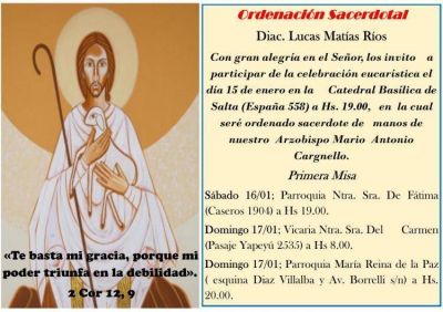 La arquidi�cesis de Salta tendr� un nuevo sacerdote