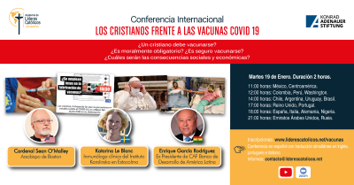 Cardenal Sean O�malley dar� conferencia mundial sobre vacunas covid19.