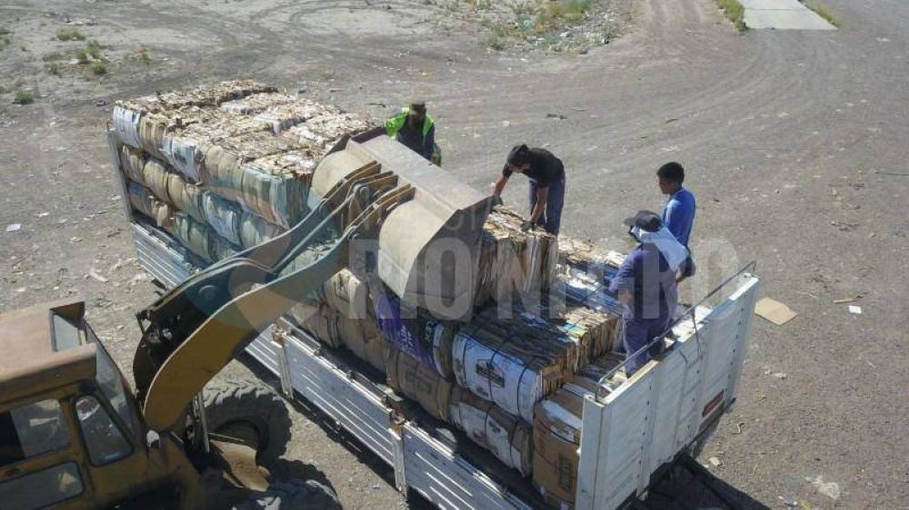 Partieron de Viedma 20.000 kilogramos de cartn para reciclar