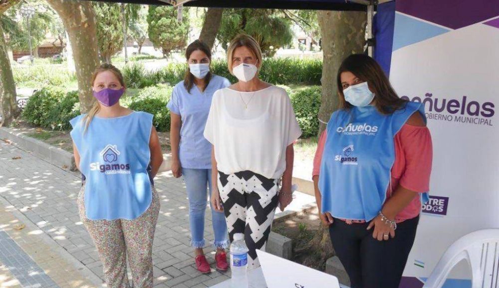 Cauelas: Fassi recorri los nuevos centros de vacunacin contra el COVID-19