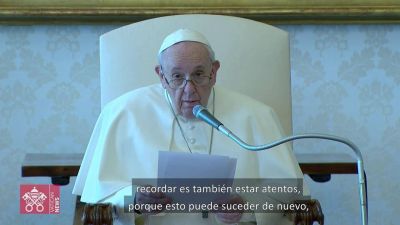 Francisco, recordar la Sho� es un signo de humanidad