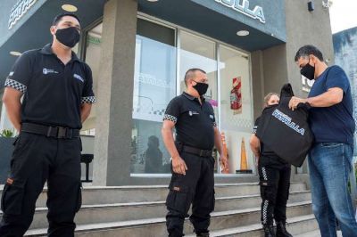 Vicente L�pez: Nuevos chalecos antibalas para agentes de seguridad