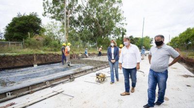 Cascallares y Depetri supervisaron la pavimentaci�n de la Avenida Rep�blica Argentina