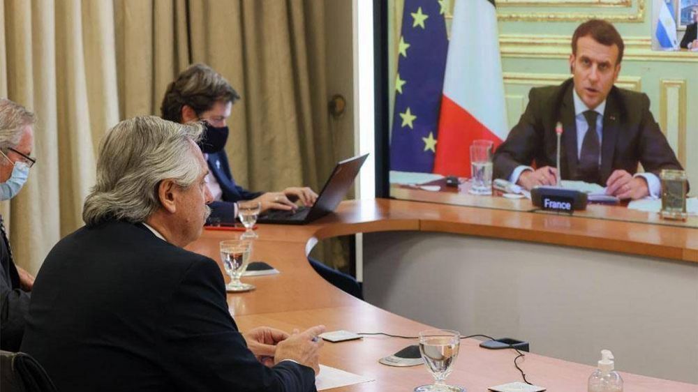 Alberto Fernndez dialog con Macron y recibi su apoyo a las negociaciones con el FMI