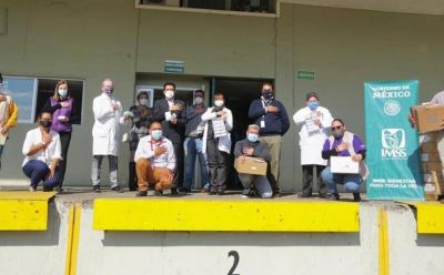 Dona Femsa al IMSS Guanajuato apoyos para atender covid-19