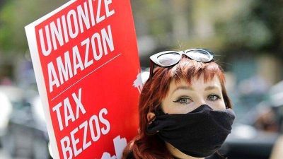 EEUU: Trabajadores de Amazon a un paso de conformar su primer sindicato