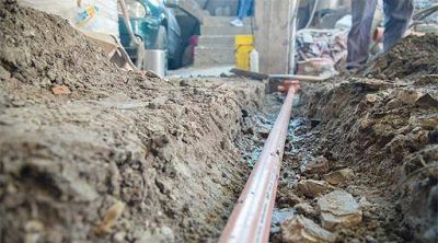 Lan�s: m�s de 1.600 viviendas ya cuentan con acceso a cloacas