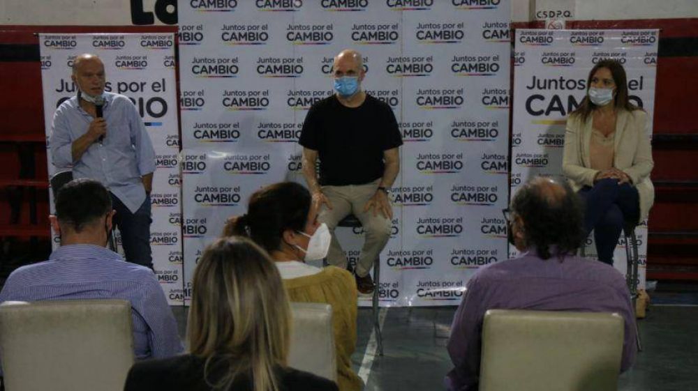 Vidal reapareci� en escena junto a Larreta y dirigentes de la Tercera Secci�n