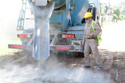 El plan de asfaltado lleg� al barrio Juan XXIII