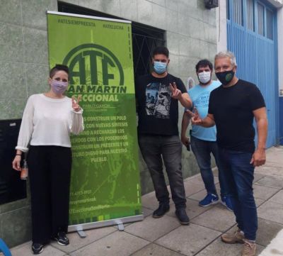 Pablo Garc�a: �La sede de ATE San Mart�n ser� una posta de vacunaci�n�