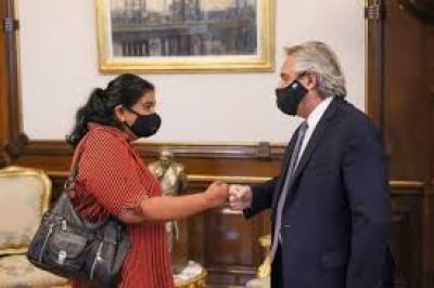 Alberto Fern�ndez-Margarita Barrientos, la foto que cerr� la grieta: cr�ticas ultra K y anti K