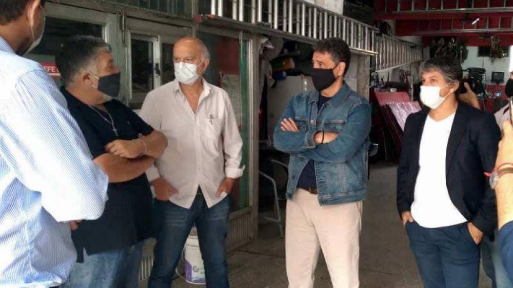 Jorge Macri y Nstor Grindetti visitaron juntos Avellaneda