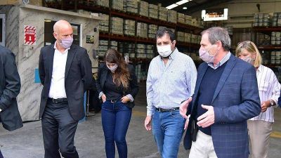Fernando Moreira y Guillermo Merediz recorrieron la empresa Molinos Tarquini