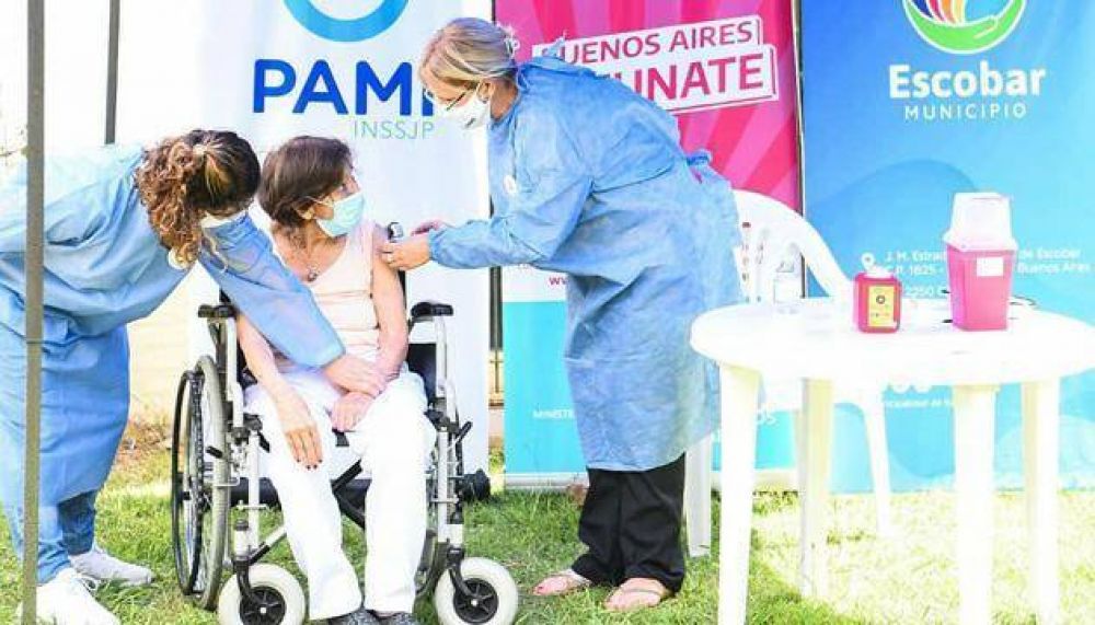 Coronavirus: Comenz la vacunacin de adultos mayores en Escobar