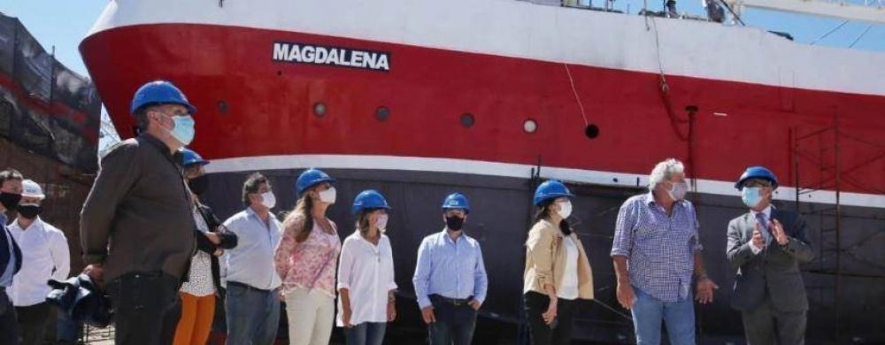 Schale visit astilleros en Mar del Plata y realiz anuncios para la industria naval
