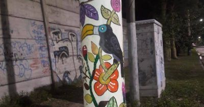 Reconvirti� un basural en un espacio lleno de arte