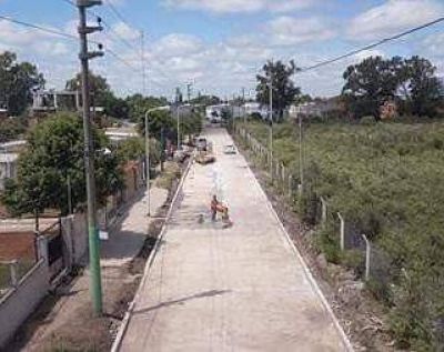 Se inició la obra de pavimentación de las calles que vinculan las Rutas Provinciales 23 y 24
