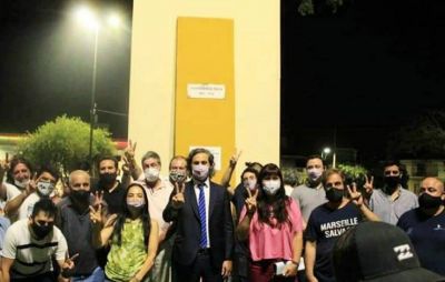 Santiago Cafiero particip� del homenaje del PJ sanisidrense al primer triunfo de Per�n