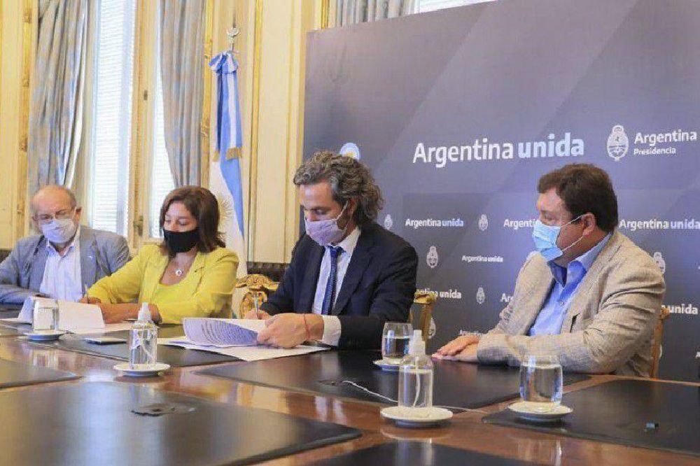 Carreras y Cafiero firmaron acuerdo para ampliar la conectividad por fibra ptica en Ro Negro