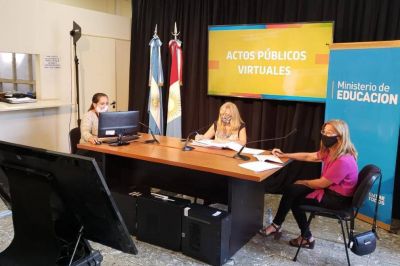 Realizaron actos p�blicos virtuales para cobertura de cargos docentes