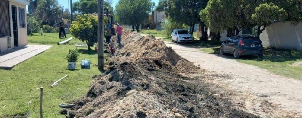 Culminaron una obra de cloacas en Quequn