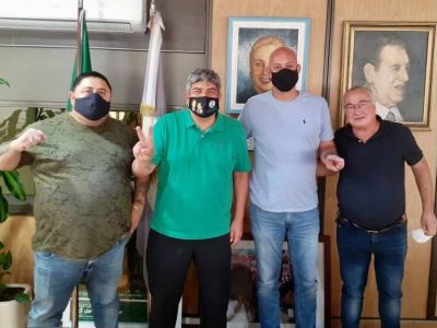 Reuni�n de Pablo Moyano con los compa�eros de FATAGA