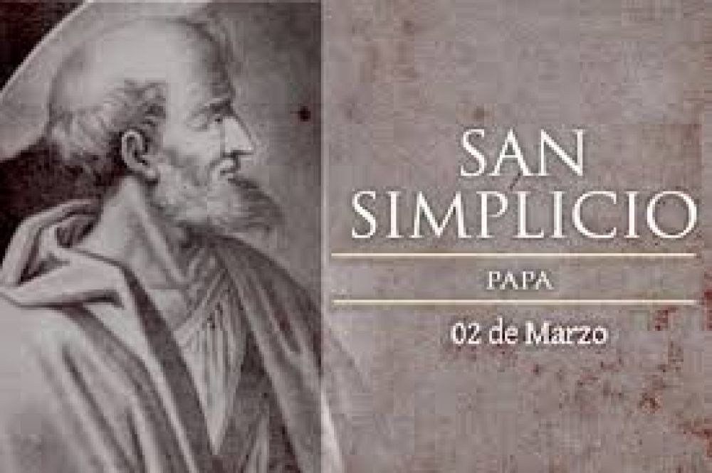 Hoy se conmemora a San Simplicio, Papa defensor de la doctrina catlica