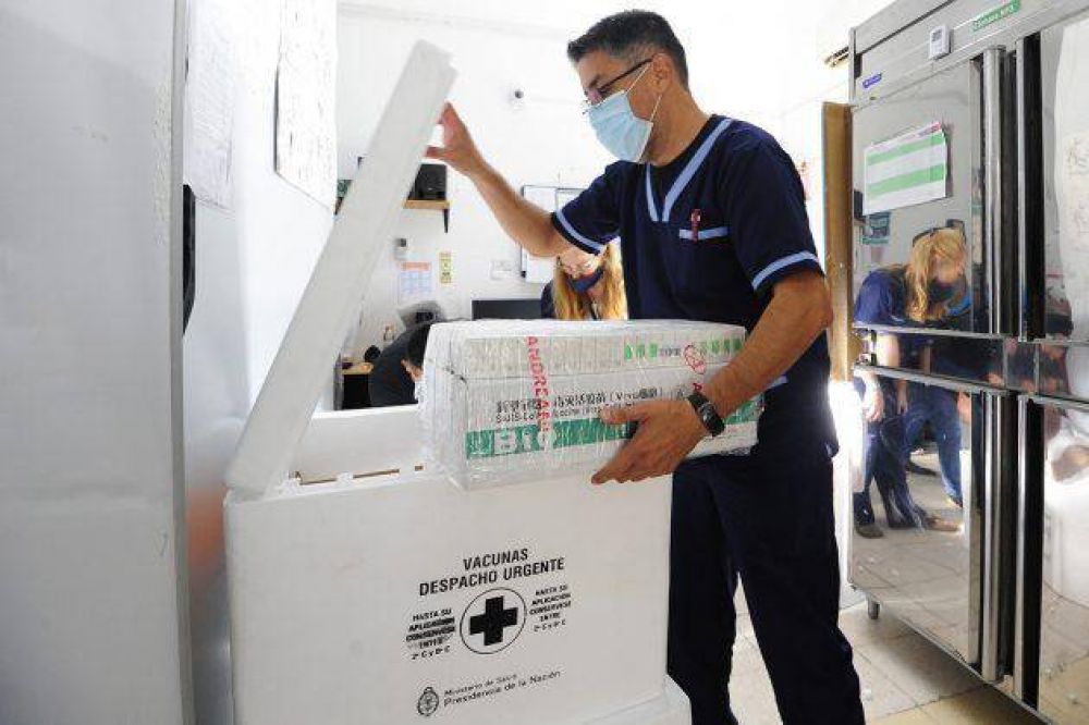 San Luis recibi 5.400 dosis de la vacuna Sinopharm