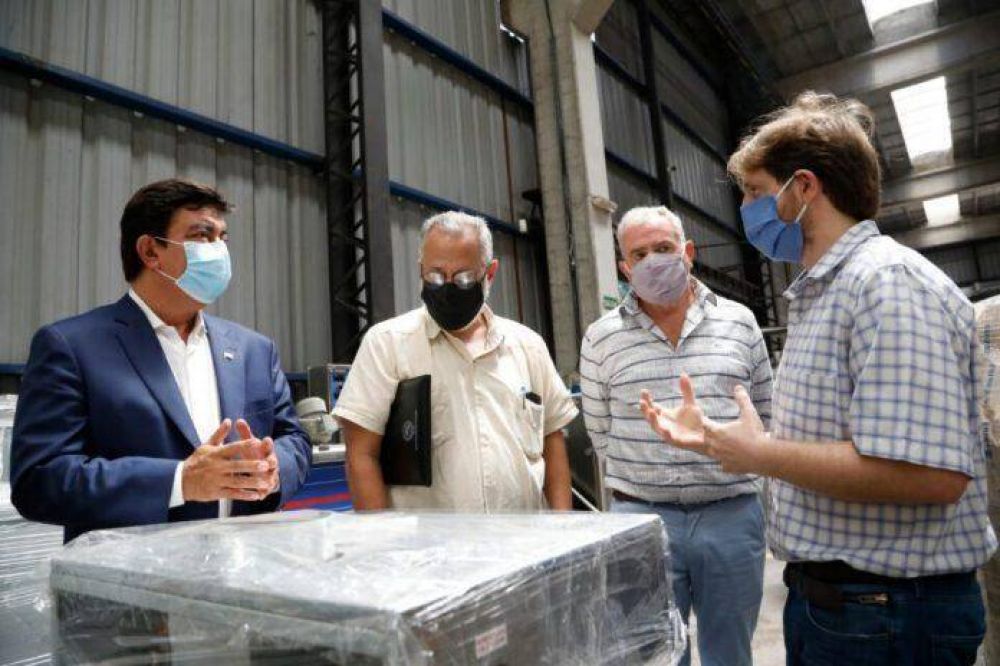 San Justo: el Embajador de Cuba recorri las instalaciones de una fabrica metalrgica junto al intendente