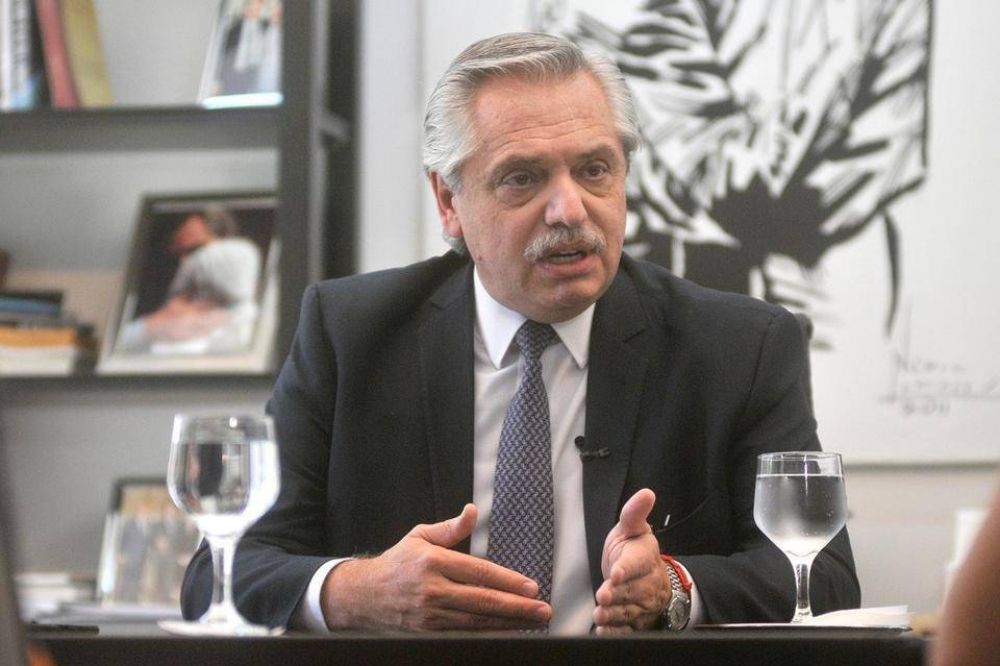 Alberto Fern�ndez y un claro ejemplo de c�mo se arman fakes news