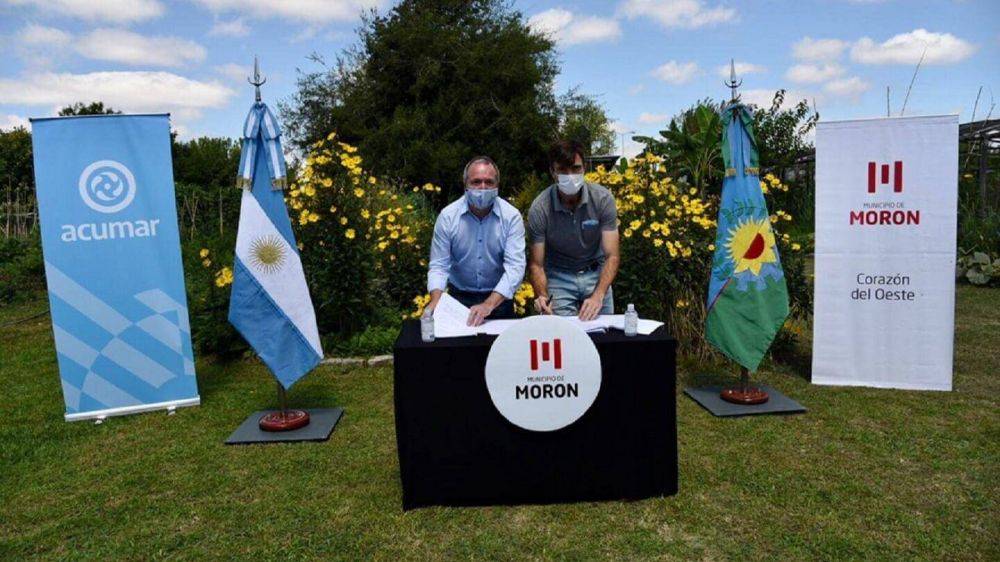 Morn y ACUMAR firmaron un convenio para fortalecer la agroecologa