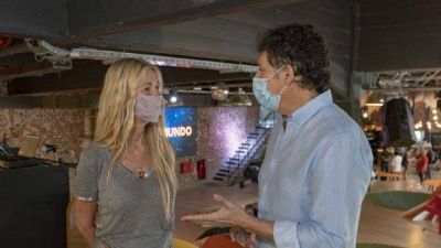 San Isidro: Posse visit� el nuevo espacio creativo de Cris Morena en Mart�nez